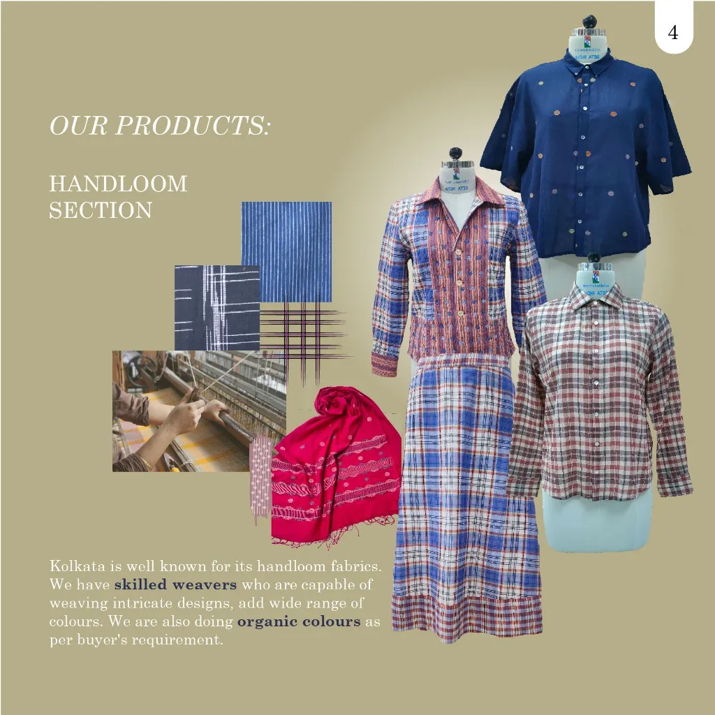 Handloom Fabric Design Collage